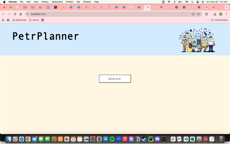 PetrPlanner – screenshot 1