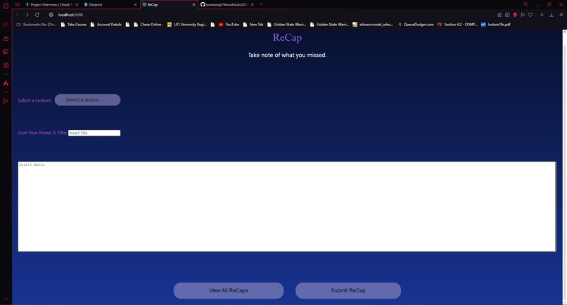 ReCap – screenshot 1