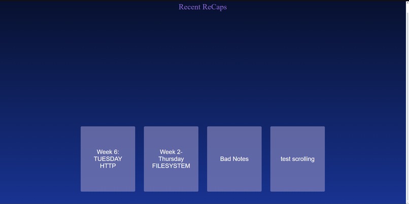 ReCap – screenshot 2