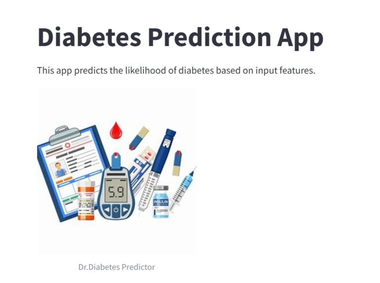 Diabetes Risk Prediction Website – screenshot 1