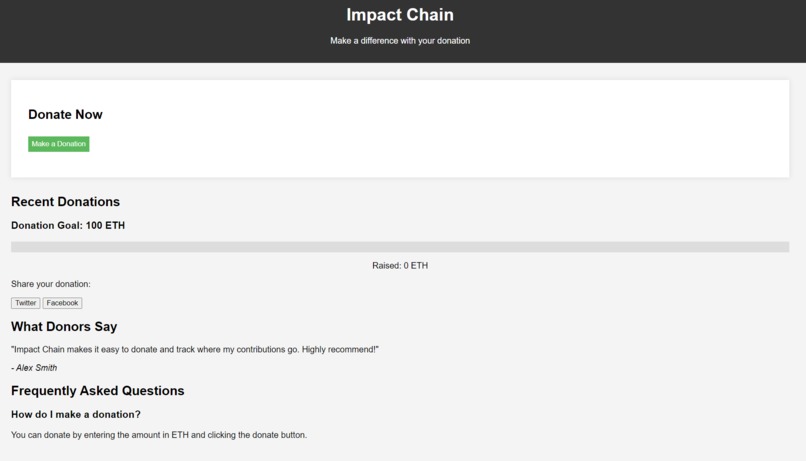 ImpactChain - AG Hackers – screenshot 1