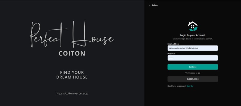 COiTON Real Estate Trading Platform  – screenshot 1