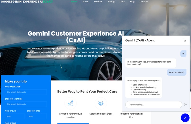 AI Rental Car Agent – screenshot 1