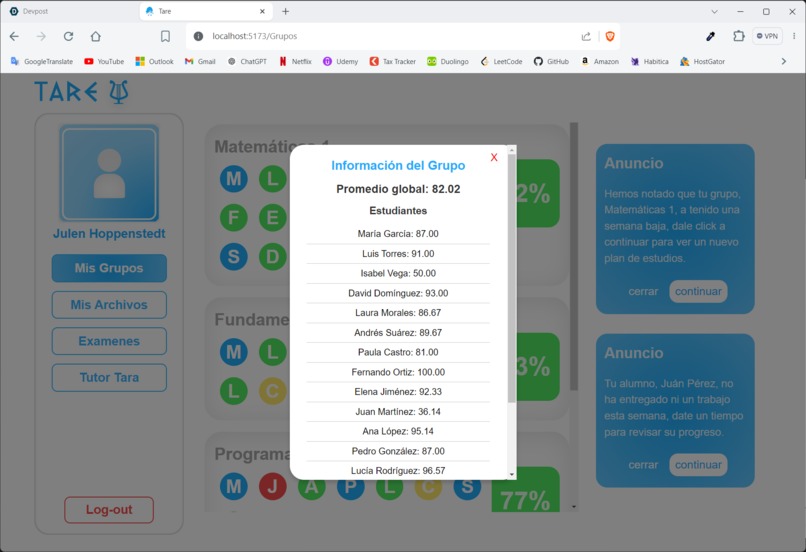TARE.STUDY – screenshot 6