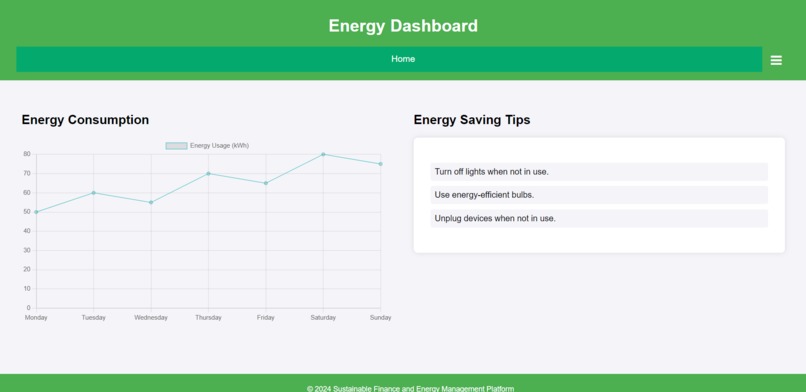 Sustainable Finance and Energy Management Platform – screenshot 7