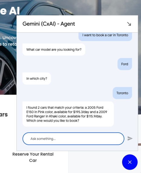 AI Rental Car Agent – screenshot 2