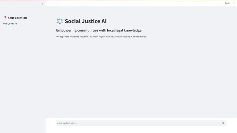 Social Justice AI – screenshot 1