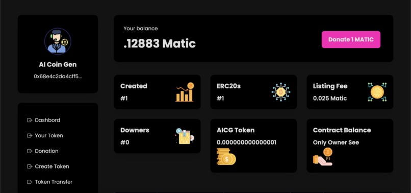 AICoinGen – screenshot 3
