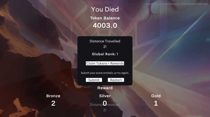SpaceShip Racing with Smart Wallet on AVAX and ChainLink VRF – screenshot 7