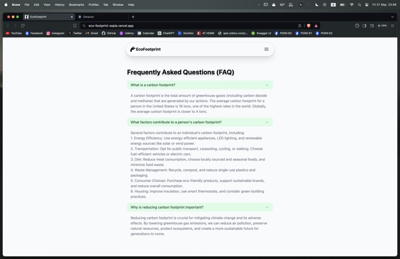 EcoFootprint – screenshot 7