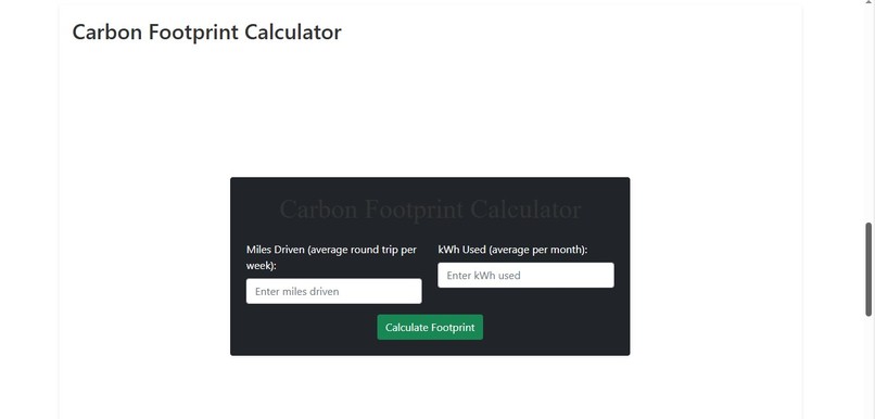 Carbon Footprint Calculator – screenshot 4