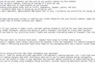 Carbon Footprint Feedback