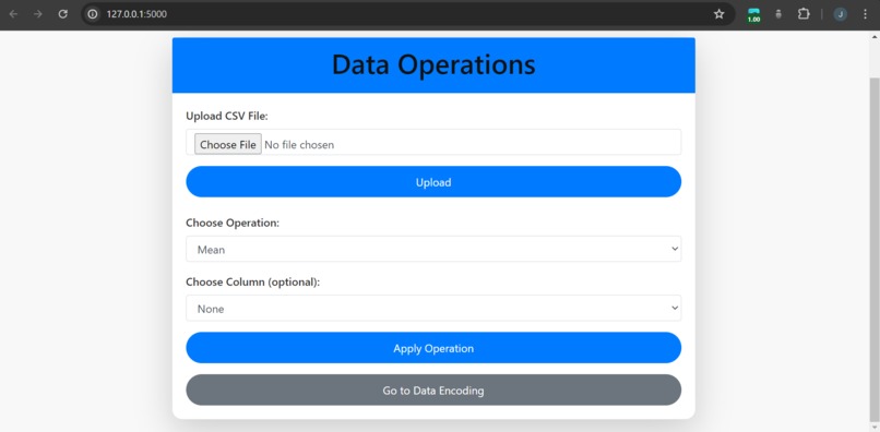 DataOpsWeb – screenshot 1