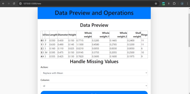 DataOpsWeb – screenshot 5