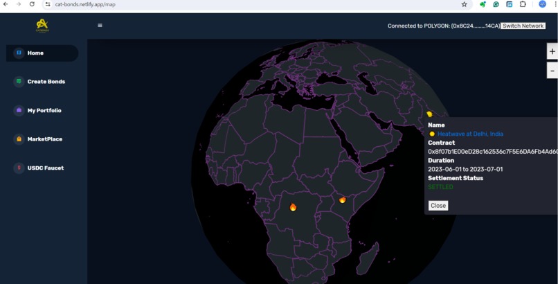 CatBonds Protocol – screenshot 2