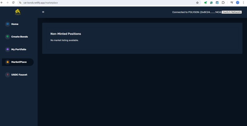 CatBonds Protocol – screenshot 5