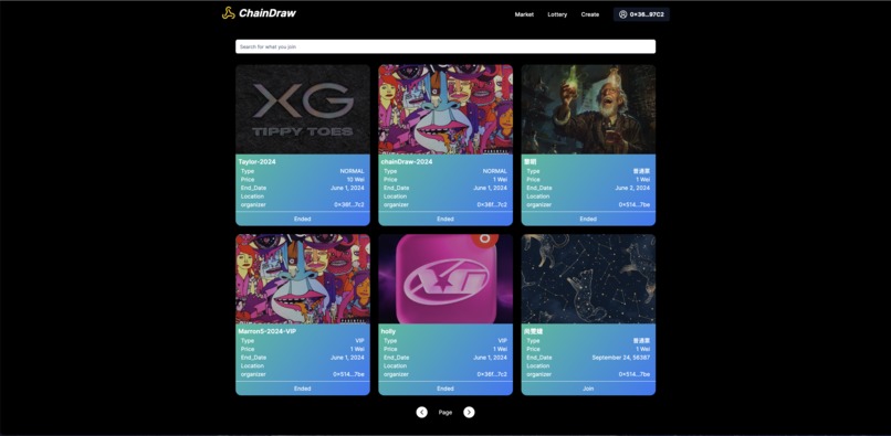 ChainDraw-Fair-Ticket – screenshot 3