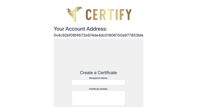 CertiFy – screenshot 2