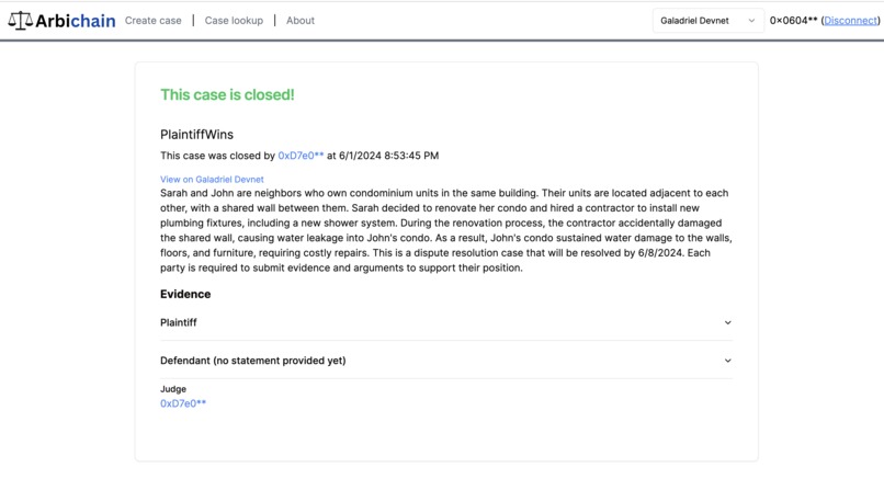 Arbichain: A simpler way to settle disputes. – screenshot 7