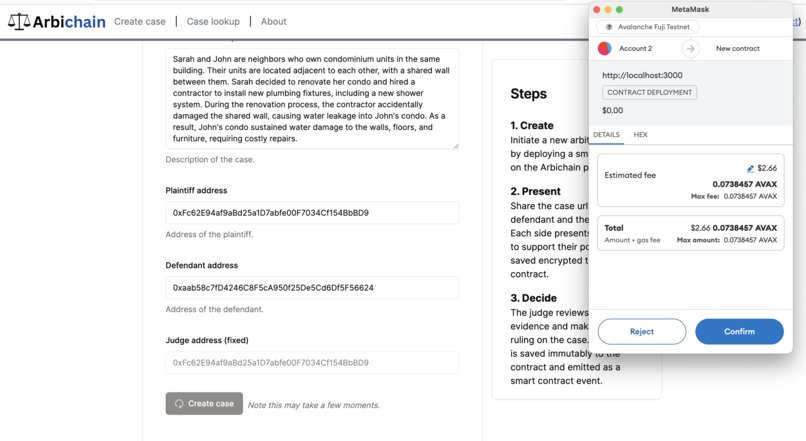 Arbichain: A simpler way to settle disputes. – screenshot 1