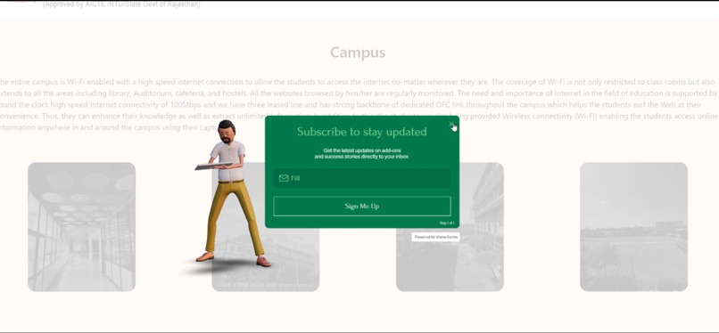 virtual campus tour – screenshot 3