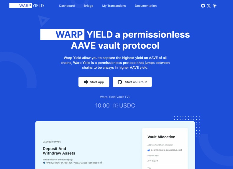 WARP YIELD – screenshot 1