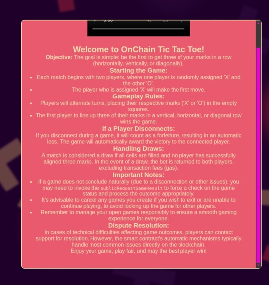 OnChainTTT – screenshot 1