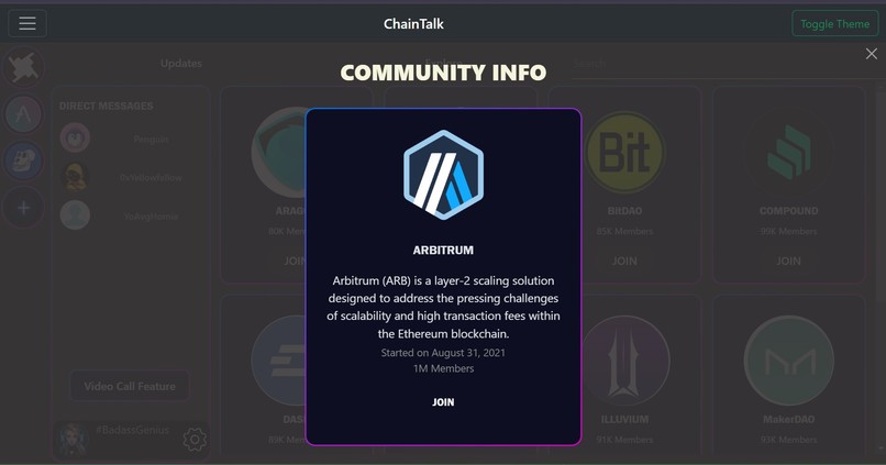 ChainTalk – screenshot 4