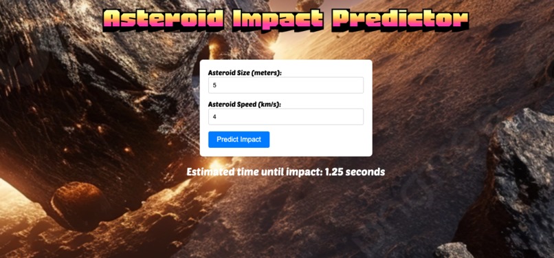 Asteroid Impact Predictor – screenshot 1