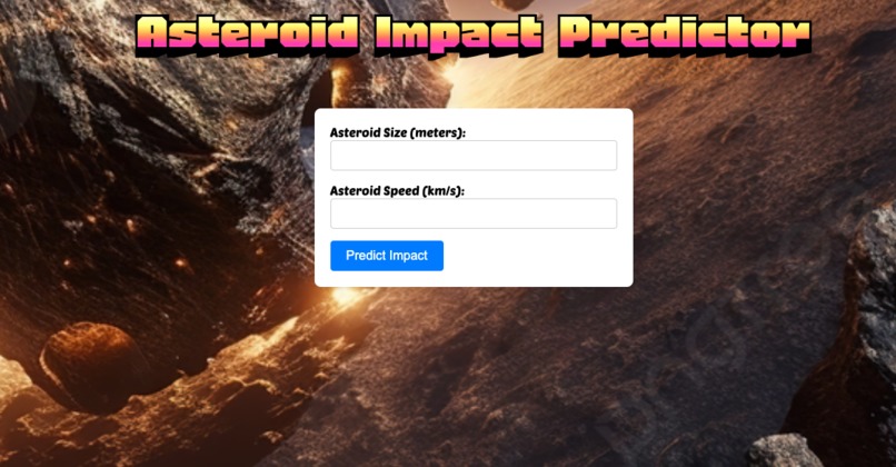 Asteroid Impact Predictor – screenshot 2