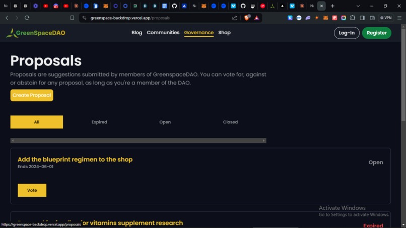 GreenspaceDAO – screenshot 4