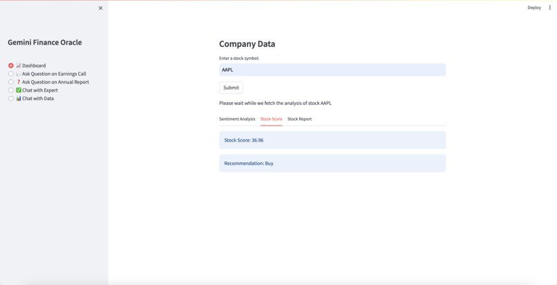 Gemini Finance Oracle – screenshot 2