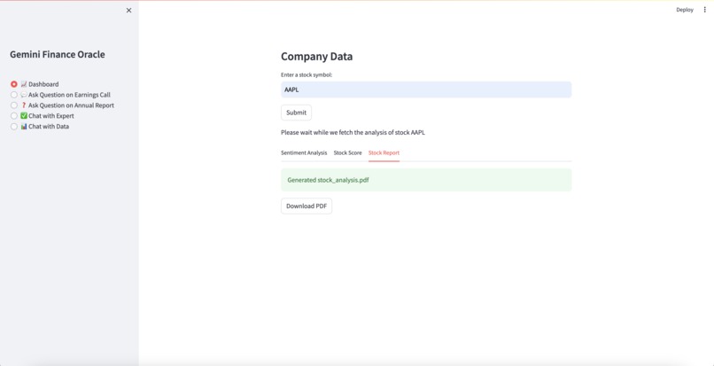 Gemini Finance Oracle – screenshot 3