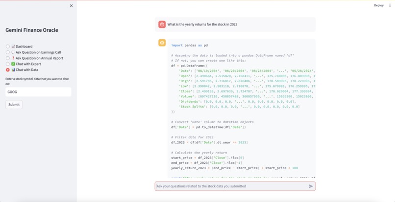 Gemini Finance Oracle – screenshot 5