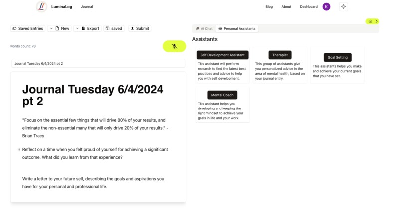 Lumina Journal Agents – screenshot 4