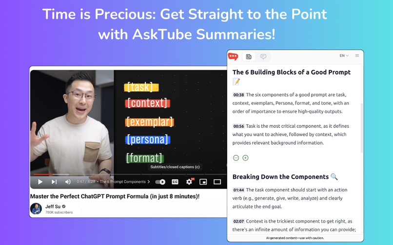 AskTube – screenshot 2