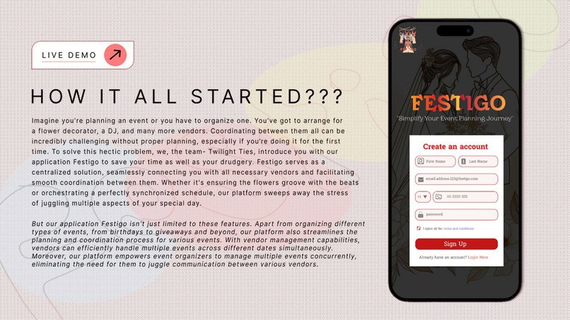 FESTIGO: "Simplify your event planning journey" – screenshot 3