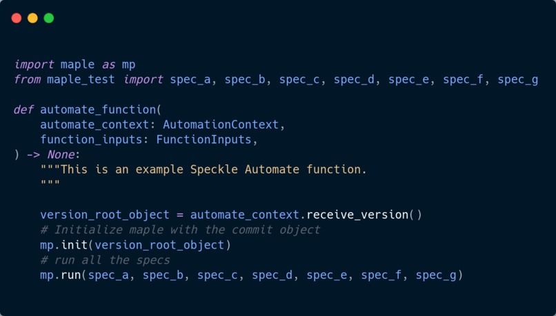 Effortless model quality check with Maple – screenshot 1