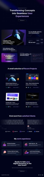 Portfolio – screenshot 1