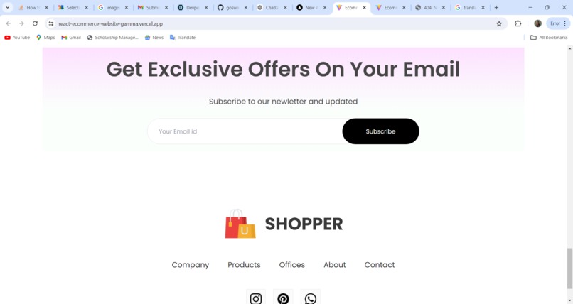E-commerce-landingpage – screenshot 1