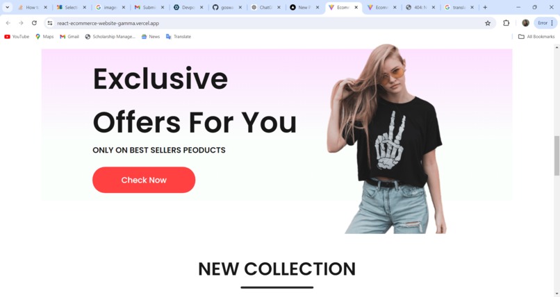 E-commerce-landingpage – screenshot 2