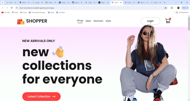 E-commerce-landingpage – screenshot 3