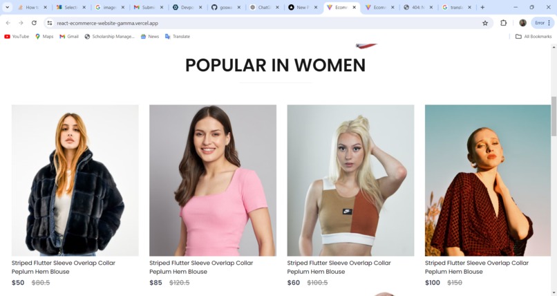 E-commerce-landingpage – screenshot 5