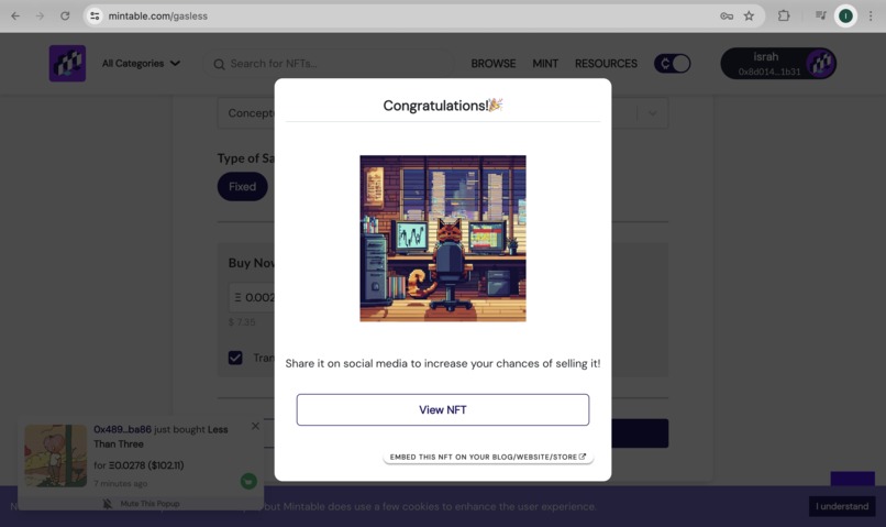 NFT Creation – screenshot 1