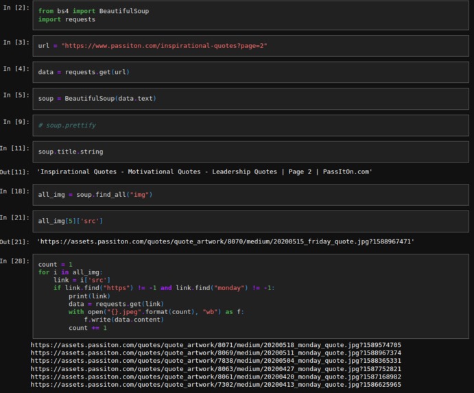 Web Scraping – screenshot 1