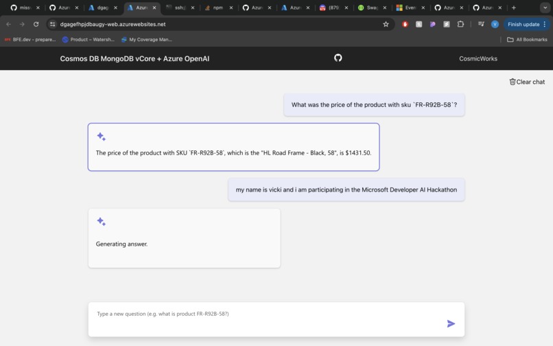 Microsoft Developers AI Learning Hackathon Phase 1 – screenshot 3