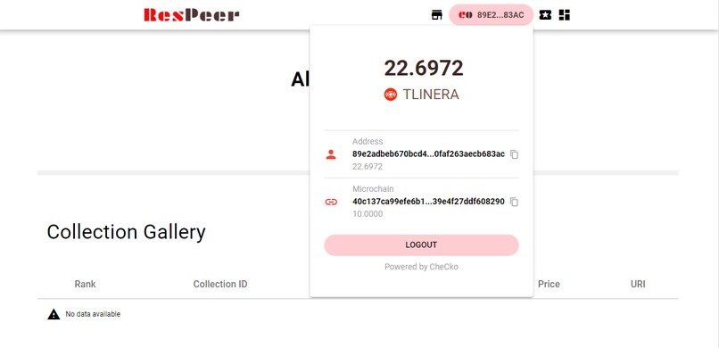 ResPeer: P2P Content Publishing Application on Linera – screenshot 1