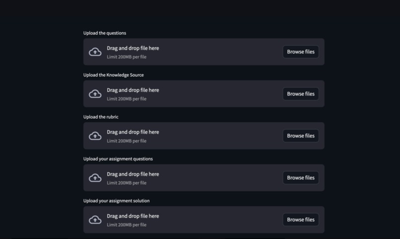AI based rubric grading – screenshot 2