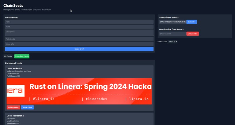 ChainSeats – screenshot 2