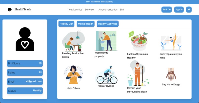 Health Track – screenshot 4